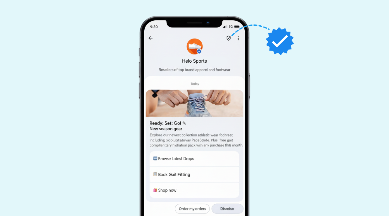 rcs verified sender